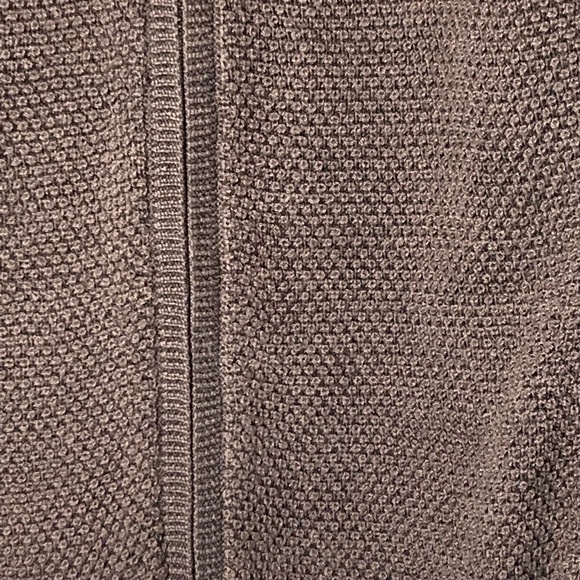Austin Reed Vintage Waffle Weave Zip Front Cardigan Mock Neck Petite Bro… - Picture 5 of 8